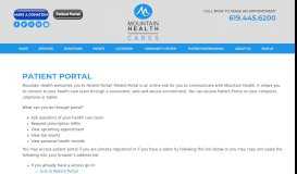 
							         Patient Portal | San Diego Primary Health Care - Mountain Health								  
							    