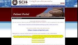 
							         Patient Portal - Scotland County Hospital								  
							    