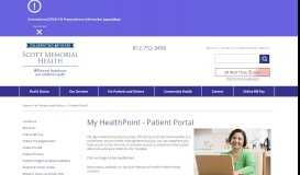
							         Patient Portal | Scott Memorial Health								  
							    