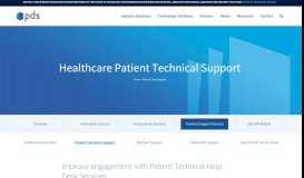 
							         Patient Portal Service Desk Services - PDS								  
							    