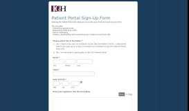 
							         Patient Portal Sign-Up Form - IndyGastro								  
							    