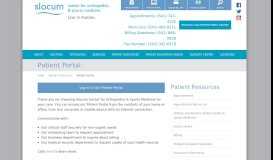 
							         Patient Portal | Slocum Center for Orthopedics & Sports Medicine								  
							    
