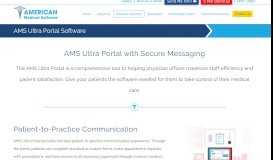 
							         Patient Portal Software - American Medical Software								  
							    