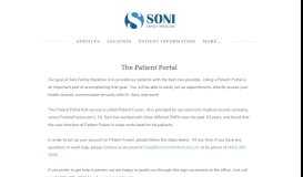 
							         Patient Portal - SONI FAMILY MEDICINE - Scottsdale & Fountain Hills ...								  
							    