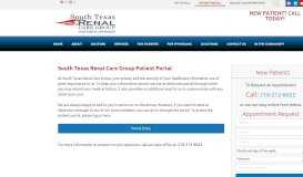 
							         Patient Portal | South Texas Renal Care Group								  
							    