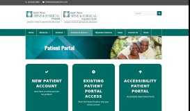 
							         Patient Portal - South Texas Spine and Surgical Hospital								  
							    