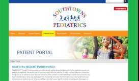 
							         Patient Portal - Southtowns Pediatrics								  
							    