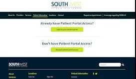 
							         Patient Portal | Southwest Spine and Pain Center								  
							    