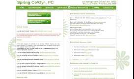 
							         Patient Portal - Spring Ob/Gyn								  
							    