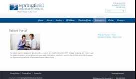 
							         Patient Portal | Springfield Medical Care Systems								  
							    