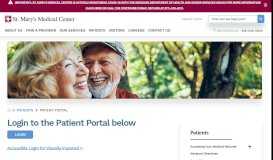 
							         Patient Portal | St. Mary's Medical Center								  
							    