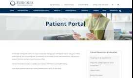 
							         Patient Portal - Steindler Orthopedic Clinic								  
							    