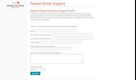 
							         Patient Portal Support | Custom Forms | Mount Nittany Health System								  
							    