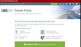 
							         Patient Portal | Syracuse Orthopedic Specialists								  
							    