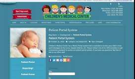 
							         Patient Portal System - Children's Medical Center - Pediatrics for ...								  
							    