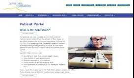 
							         Patient Portal - Tamalpais Pediatrics								  
							    