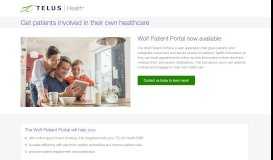 
							         Patient portal | TELUS Health								  
							    