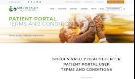
							         Patient Portal Terms and Conditions – Golden Valley Health Centers								  
							    