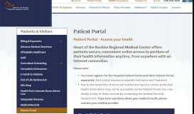 
							         Patient Portal - Test | Heart of the Rockies Regional Medical Center								  
							    