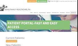 
							         Patient portal - Texas Family Health Care								  
							    