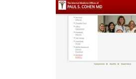 
							         patient portal - The Internal Medicine Offices of Dr. Paul S. Cohen MD ...								  
							    