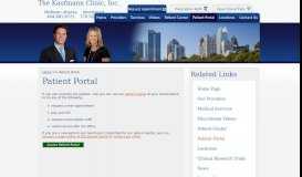 
							         Patient Portal - The Kaufmann Clinic, Inc. - Atlanta Internal Medicine ...								  
							    