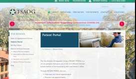 
							         Patient Portal | The San Antonio Orthopaedic Group								  
							    