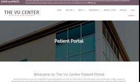
							         Patient Portal - The Vu Center								  
							    