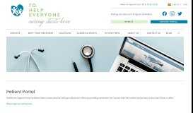 
							         Patient Portal - To Help Everyone Health and Wellness Centers								  
							    
