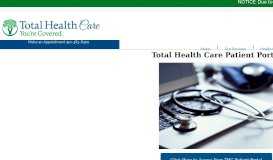 
							         Patient Portal – Total Health Care								  
							    