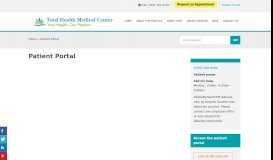 
							         Patient Portal - Total Health Medical Center								  
							    
