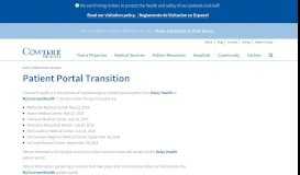 
							         Patient Portal Transition | Covenant Health								  
							    