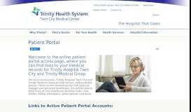 
							         Patient Portal - Trinity Hospital Twin City								  
							    