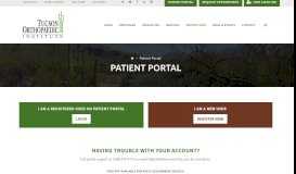 
							         Patient Portal - Tucson Orthopaedic Institute								  
							    