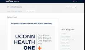 
							         Patient Portal | UConn Health Journal								  
							    