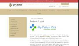 
							         Patient Portal | Union General Hospital								  
							    