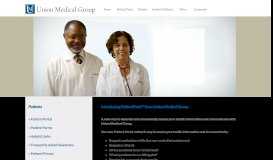 
							         Patient Portal - Union Medical Group								  
							    