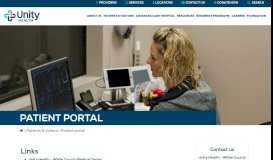 
							         Patient Portal | Unity Health								  
							    