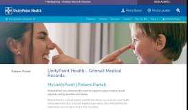 
							         Patient Portal | UnityPoint Health Grinnell Regional Medical Center								  
							    