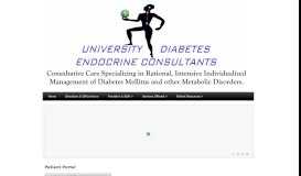
							         Patient Portal - University Diabetes & Endocrine Consultants								  
							    