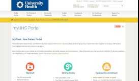 
							         Patient Portal - University Health System								  
							    