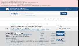 
							         Patient portal use and hospital outcomes. - NCBI								  
							    