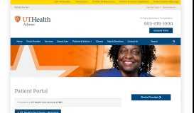 
							         Patient Portal | UT Health Athens								  
							    