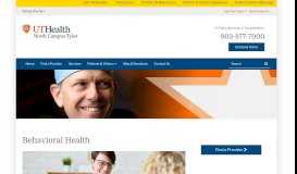 
							         Patient Portal | UT Health Behavioral Hospital								  
							    