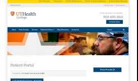 
							         Patient Portal | UT Health Carthage								  
							    