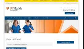 
							         Patient Portal | UT Health Henderson								  
							    