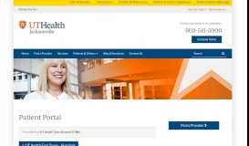 
							         Patient Portal | UT Health Jacksonville								  
							    