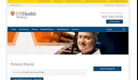 
							         Patient Portal | UT Health Pittsburg								  
							    