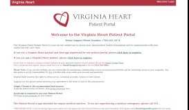 
							         Patient Portal - Virginia Heart								  
							    