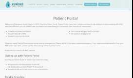 
							         Patient Portal - Waimanalo Health Center								  
							    